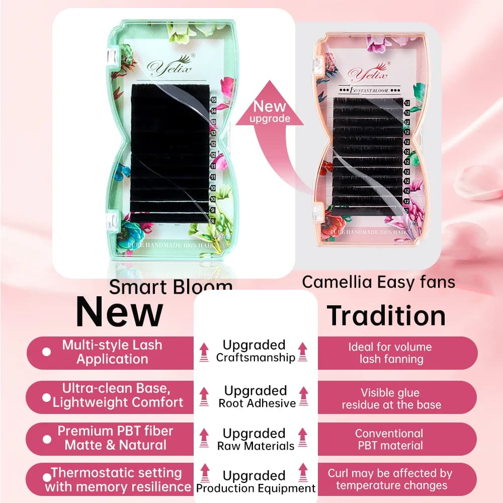 簡単ファンニング スマートブルーム ミックス長さまつげ