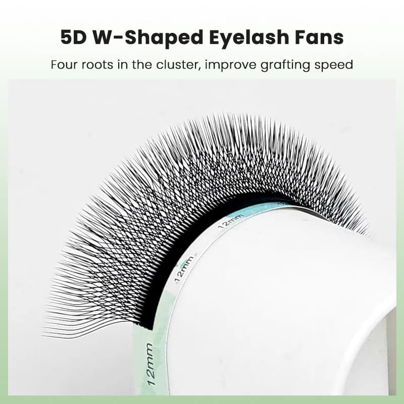 5D W型 プレメイド ボリュームファン アイラッシュエクステンション