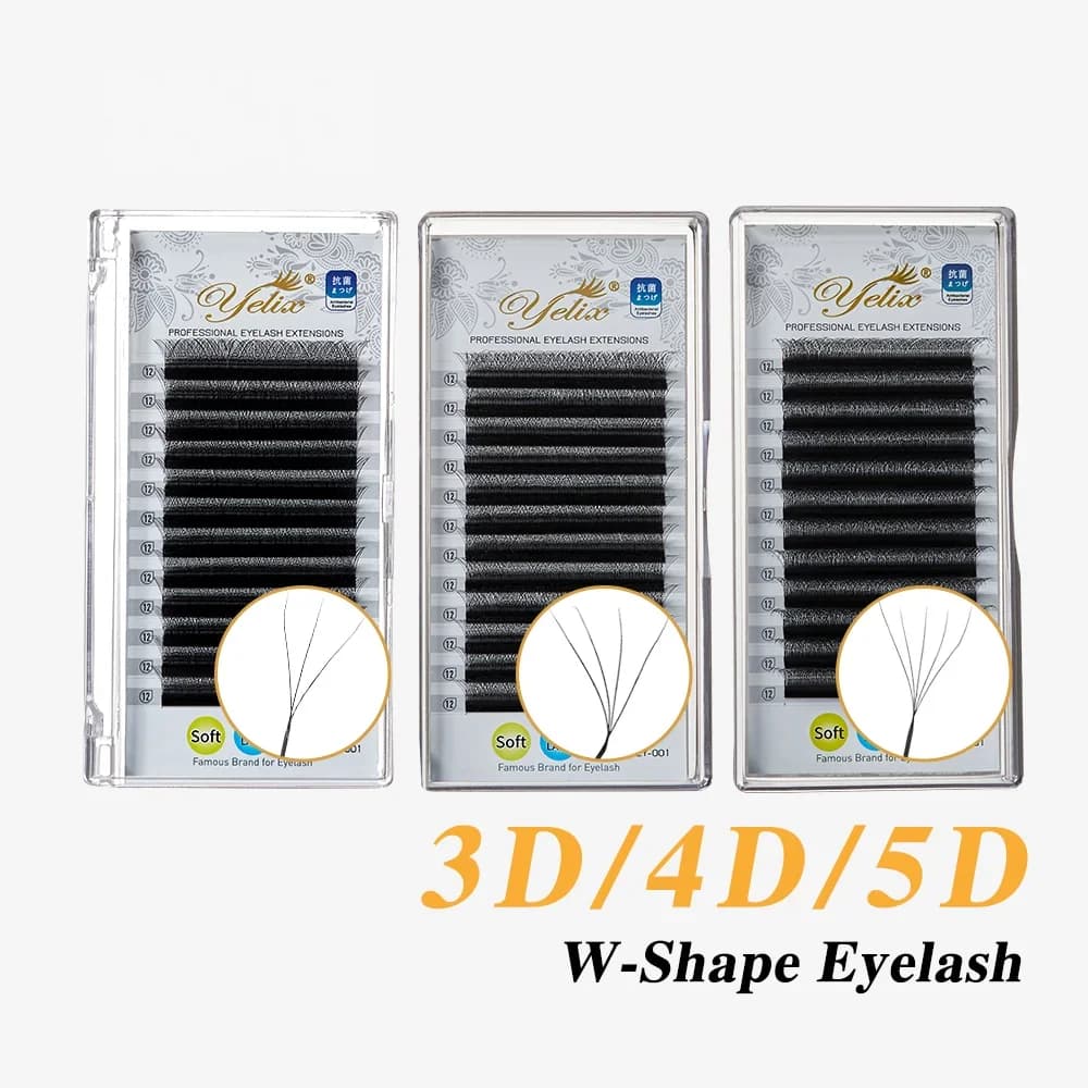 YYおよび3D/4D/5D Wシェイプ プレメイドボリュームラッシュ